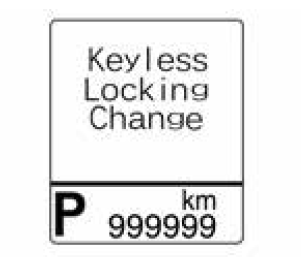 Keyless Locking Change (zmiana blokowania bezkluczykowego)