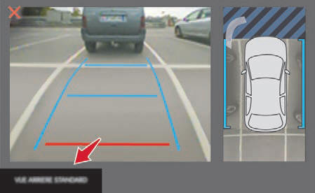 Kamera tylna z widokiem z góry