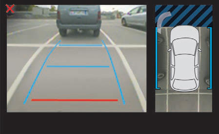 Kamera tylna z widokiem z góry