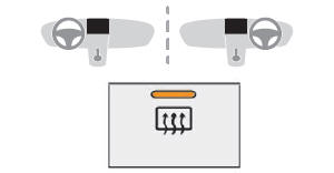 Osuszanie/odmrażanie tylnej szyby