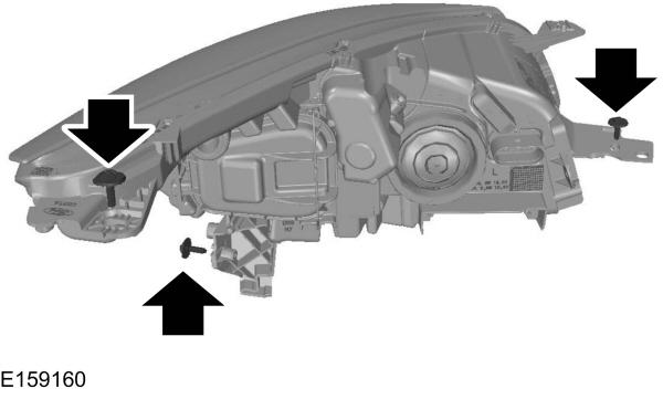 Ford Kuga Wymontowywanie reflektora Przeglądy okresowe