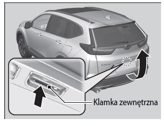 Otwieranie/zamykanie pokrywy bagażnika sterowanej elektrycznie