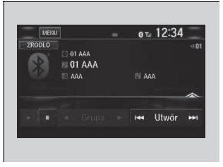 Aby odtworzyć pliki audio za pomocą Bluetooth