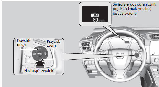 Aby ustawić ograniczenie prędkości