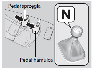 Uruchamianie silnika (wersje z systemem dostępu bezkluczykowego)