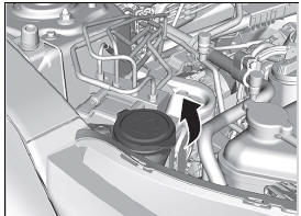 Honda Cr-V: Uzupełnianie Płynu Do Spryskiwaczy Szyb - Obsługa Serwisowa Pod Pokrywą Silnika - Obsługa Serwisowa - Honda Cr-V - Instrukcja Obsługi